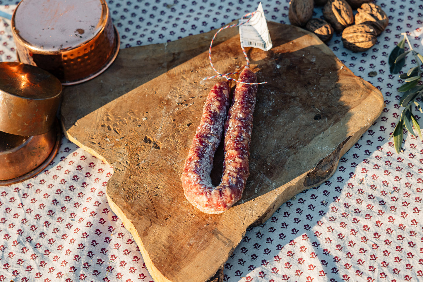 Saucisse seche au Fromage de chevre au Porc de montagne