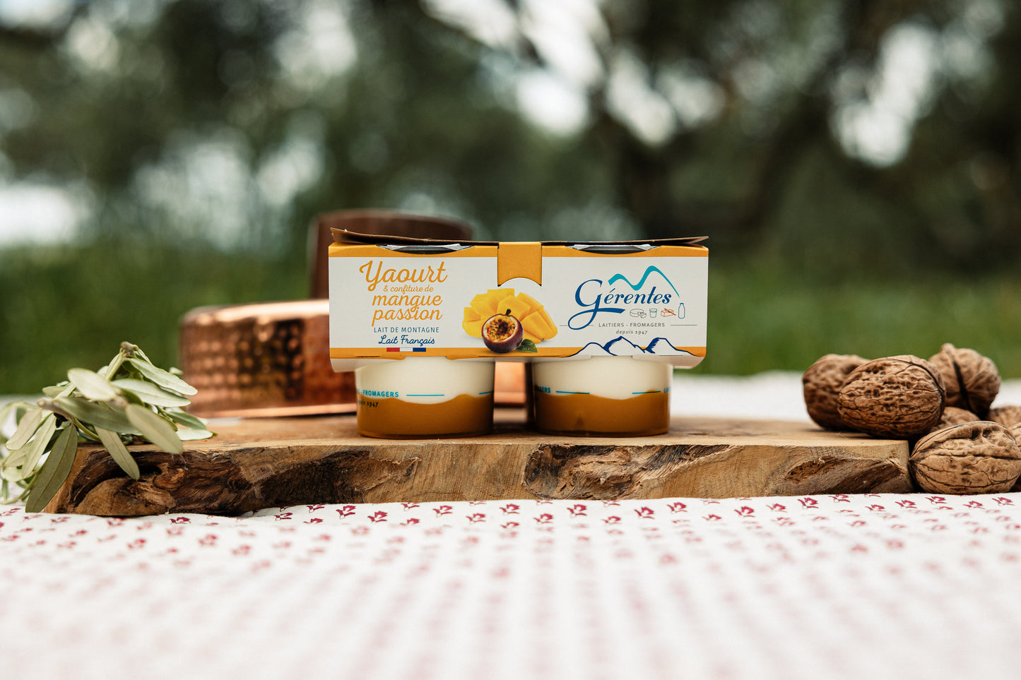 Yaourt mangue-passion au lait de montagne