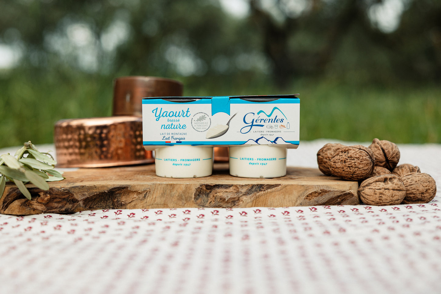 Yaourt nature au lait de montagne