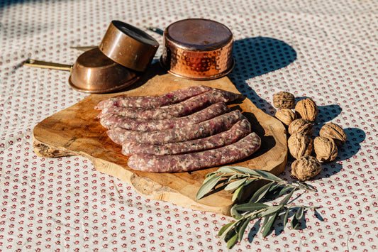 Chipolata de porc de montagne aux herbes