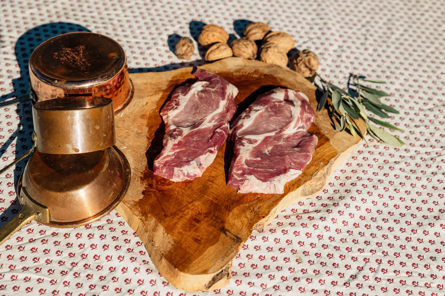 Cote echine de porc de montagne