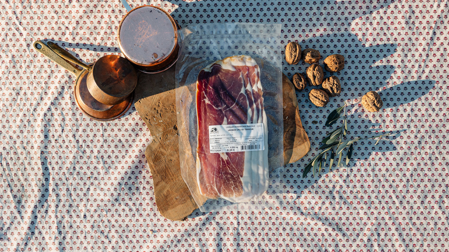 Jambon cru 4 tranches au Porc de montagne