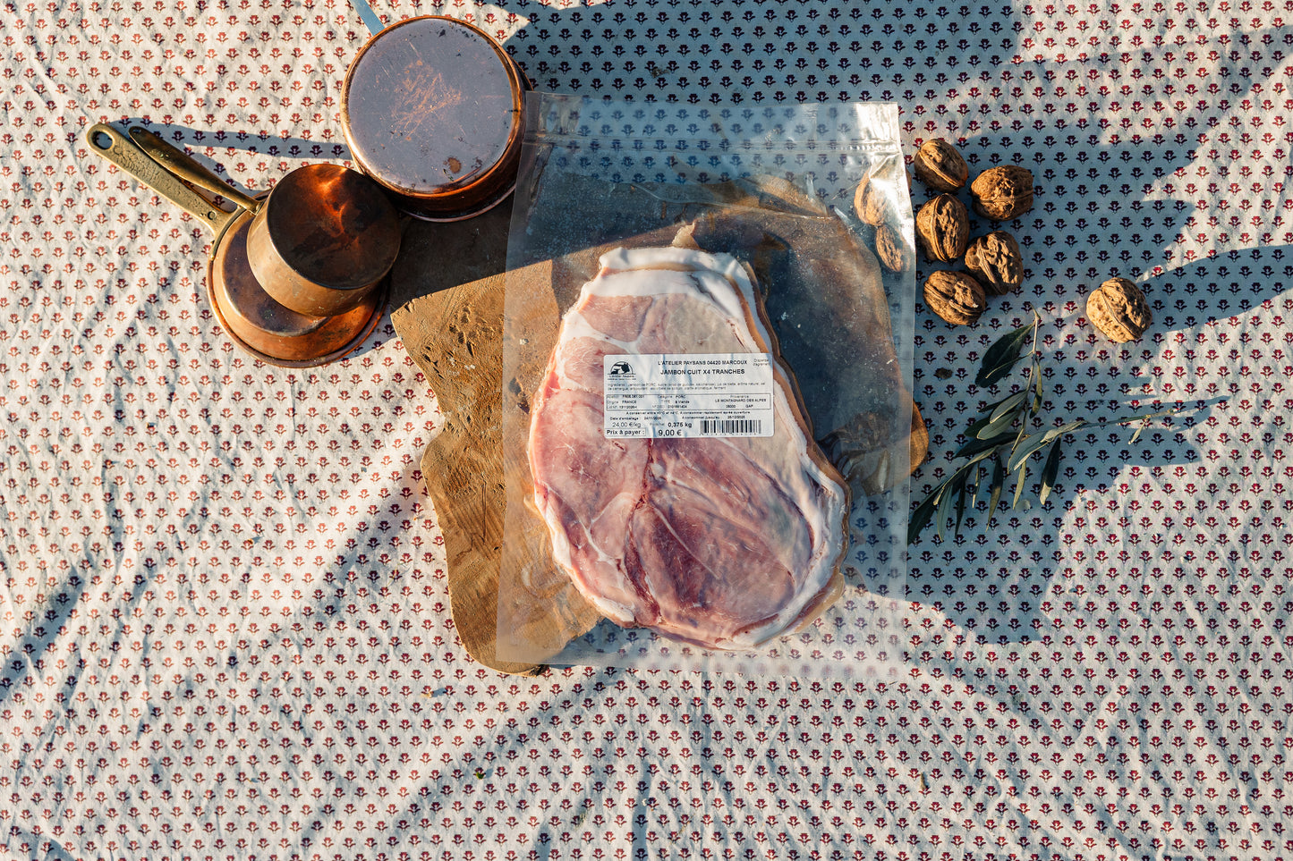 Jambon cuit 2 tranches au Porc de montagne