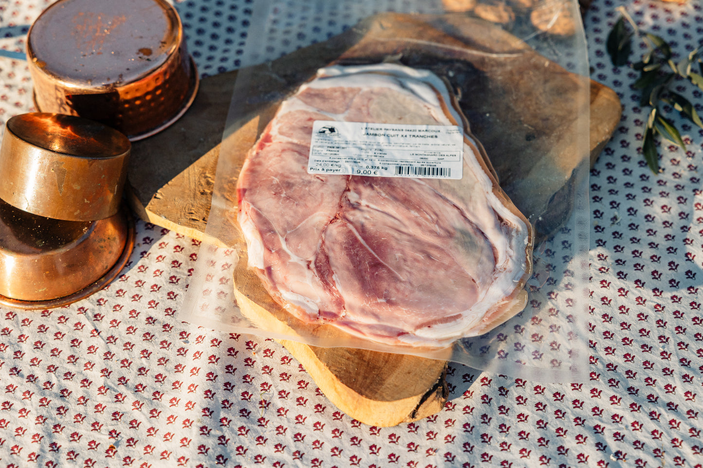 Jambon cuit 4 tranches au Porc de montagne