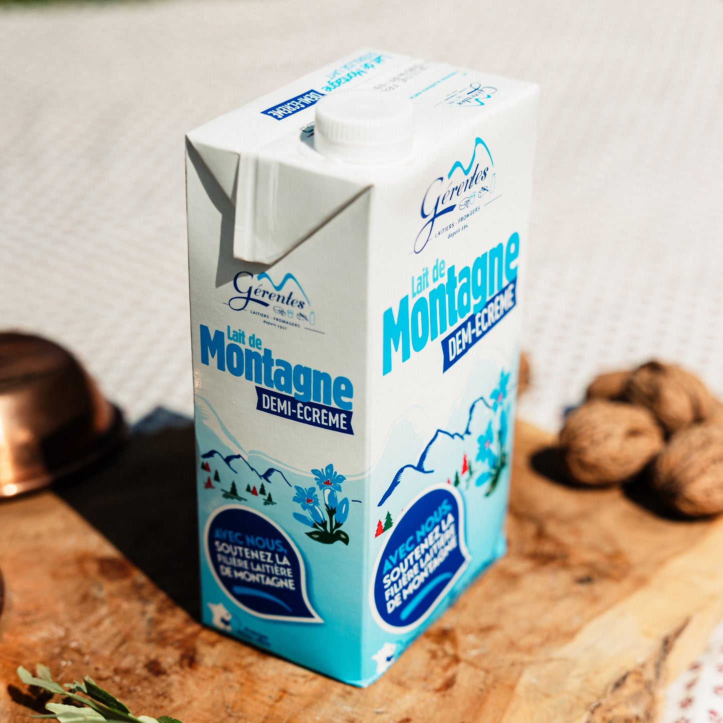 Lait demi-écrémé de montagne