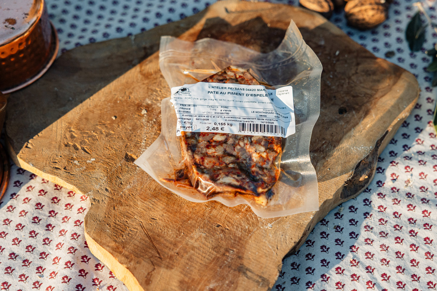 Pate au piment d'Espelette de Porc de montagne