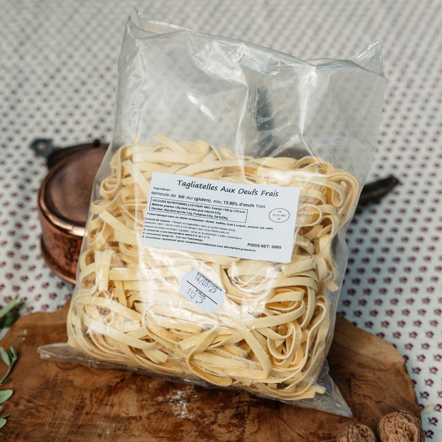 Tagliatelles aux œufs frais