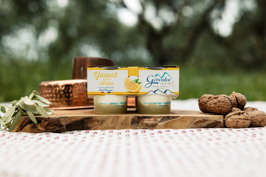Yaourt citron au lait de montagne