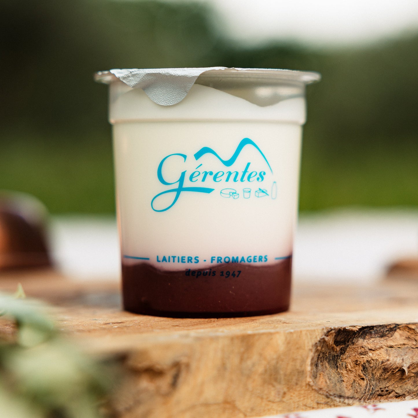 Yaourt fraise au lait de montagne