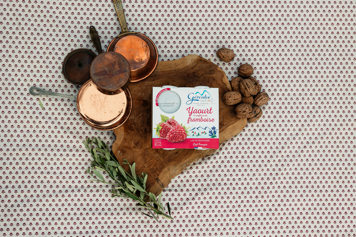 Yaourt framboise au lait de montagne