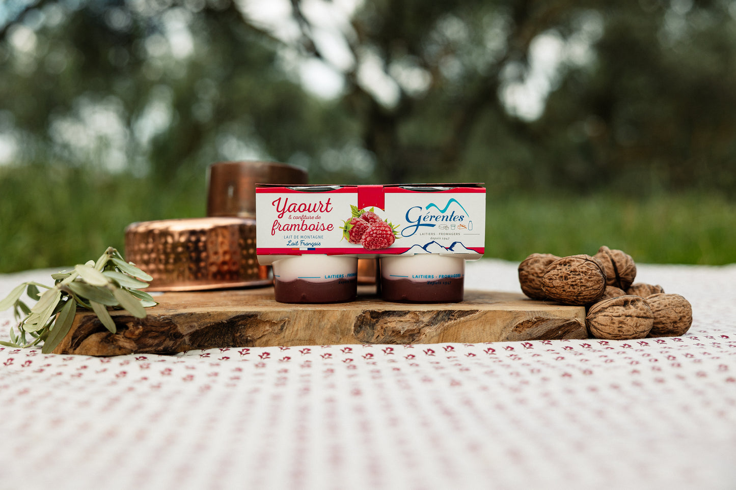 Yaourt framboise au lait de montagne
