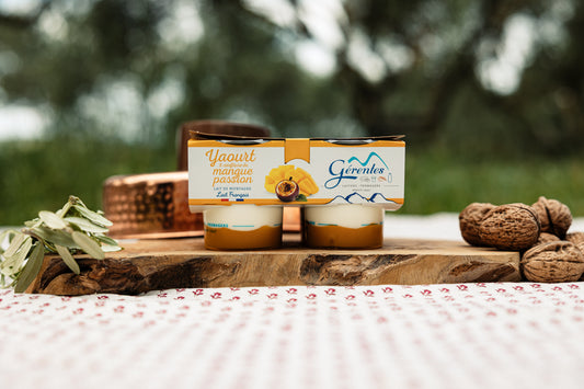 Yaourt mangue-passion au lait de montagne