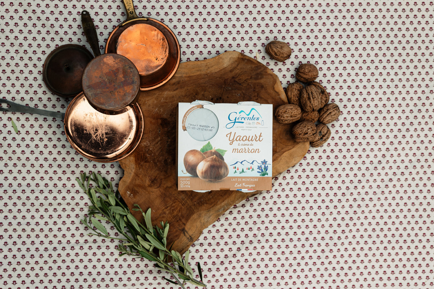 Yaourt crème de marron au lait de montagne