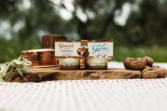 Yaourt crème de marron au lait de montagne