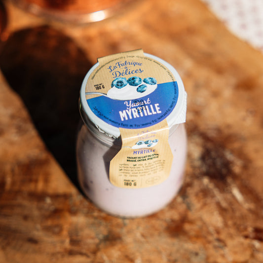 Yaourt brassé au lait entier du jour Myrtille
